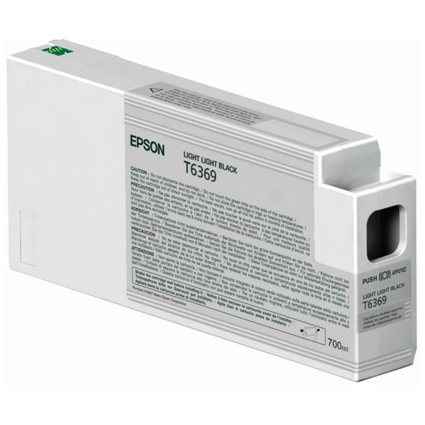 Levně EPSON T6369 (C13T636900) - originální cartridge, světle světle černá, 700ml