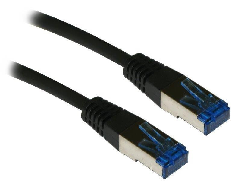 XtendLan patch kabel Cat6A, SFTP, LS0H - 2m, černý