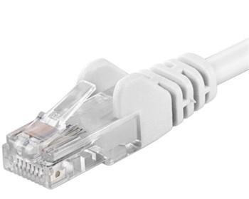 Levně PremiumCord Patch kabel UTP RJ45-RJ45 CAT6 0.25m bílá