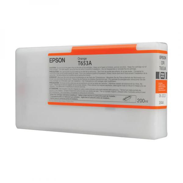 Levně EPSON T653A (C13T653A00) - originální cartridge, oranžová, 200ml