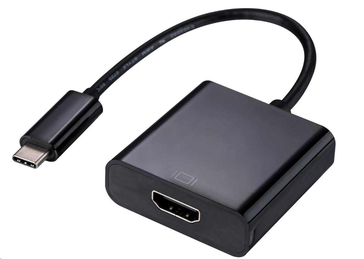 Levně Adaptér C-TECH Type-C na HDMI, M/F, 15cm