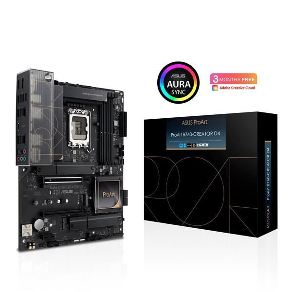 Levně ASUS MB Sc LGA1700 PROART B760-CREATOR D4, Intel B760, 4xDDR4, 1xDP, 1xHDMI