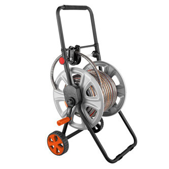 Levně NEO TOOLS vozík pro zahradní hadici s navijákem až 60m 1/2" nebo 20m 3/4", šedo-černý, 15-792