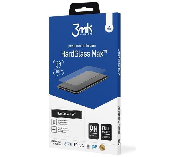 Levně 3mk tvrzené sklo HardGlass MAX pro Samsung Galaxy S23 Ultra, černá