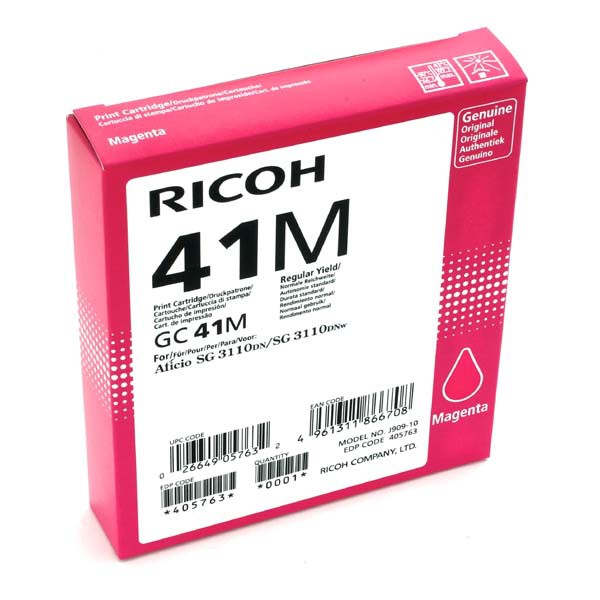 RICOH SG3100 (405763) - originální cartridge, purpurová, 2200 stran
