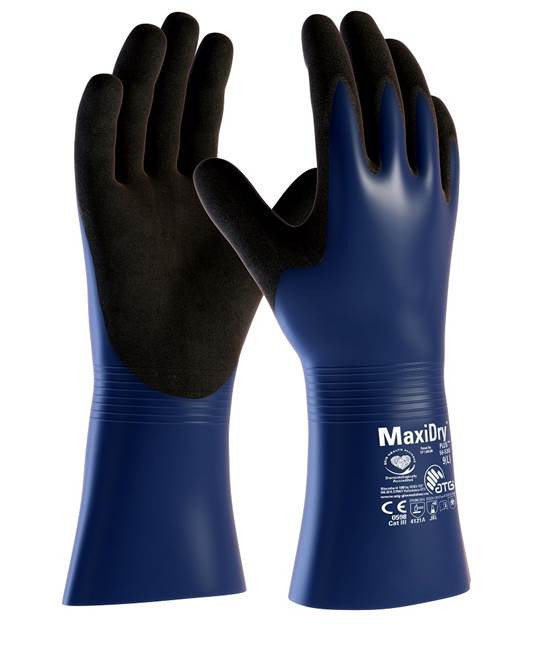 Levně ATG® chemické rukavice MaxiDry® Plus™ 56-530 10/XL | A3049/10