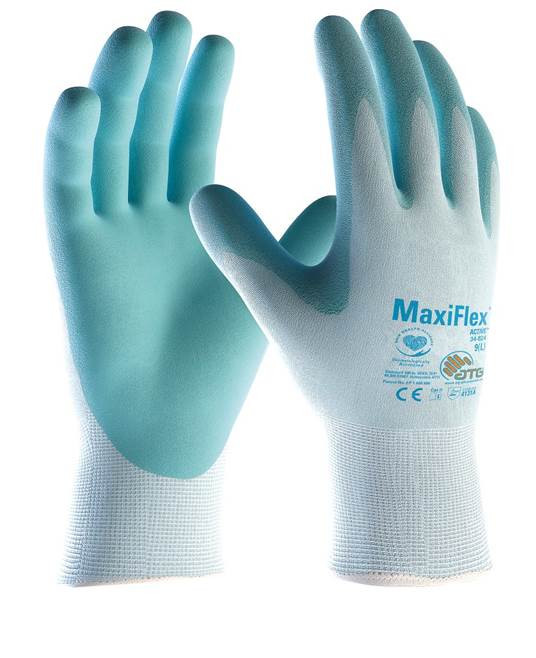 Levně ATG® máčené rukavice MaxiFlex® Active™ 34-824 08/M | A3043/08