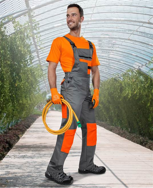 Kalhoty s laclem ARDON®2STRONG šedo-oranžové | H9602/50