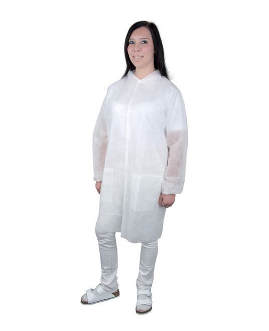 Jednorázový PP plášť ARDON®SYLVIE bílý | H4040/M