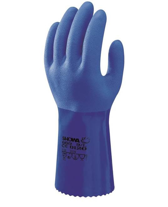 Chemické rukavice SHOWA 660 10/XL | A9026/XL