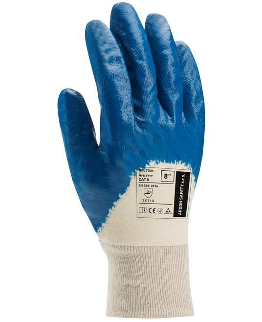 Máčené rukavice ARDONSAFETY/HOUSTON 10/XL - modré | A4001/10