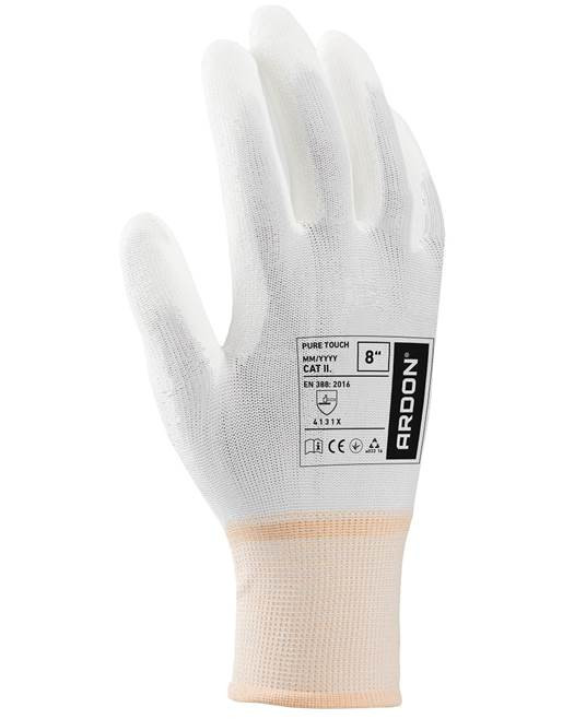 Levně Máčené rukavice ARDON®PURE TOUCH WHITE 08/M | A8008/08