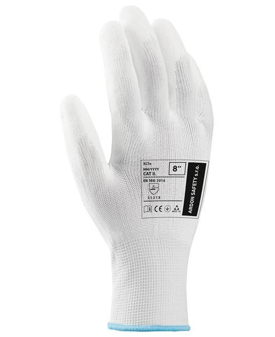 Máčené rukavice ARDONSAFETY/XC7e WHITE 07/S | A9888/07