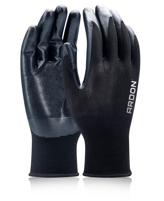 Máčené rukavice ARDON®LITE TOUCH OIL 08/M - s prodejní etiketou | A8015/08-SPE