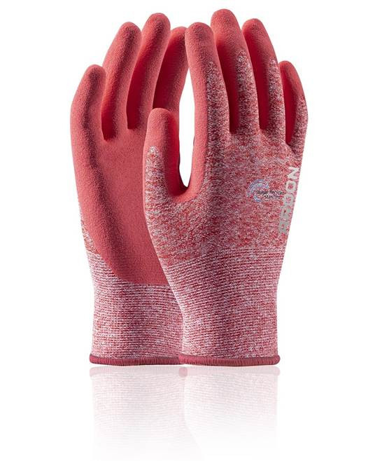 Máčené rukavice ARDON®NATURE TOUCH 06/XS - s prodejní etiketou - růžové | A8083/06-SPE