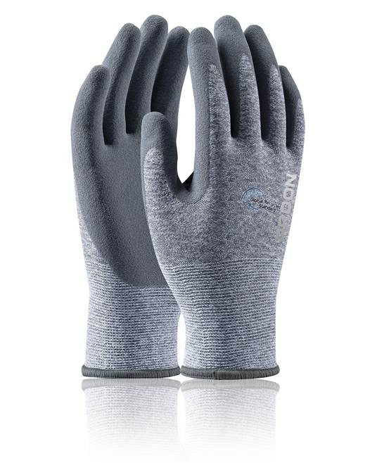 Máčené rukavice ARDON®NATURE TOUCH 08/M - s prodejní etiketou - šedé | A8080/08-SPE