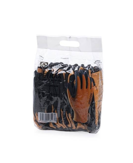 Levně Máčené rukavice ARDON®PETRAX 09/L - maloobchodní balení 12 párů - oranžové | AR8007/09