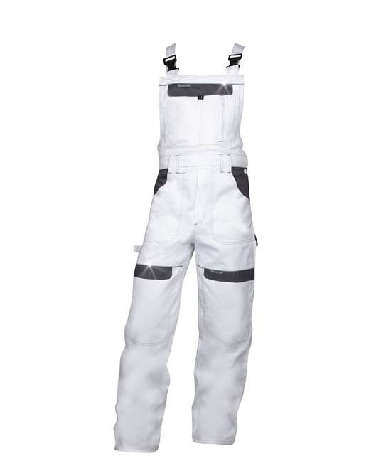 Kalhoty s laclem ARDON®COOL TREND bílo-šedé prodloužené | H8816/3XL