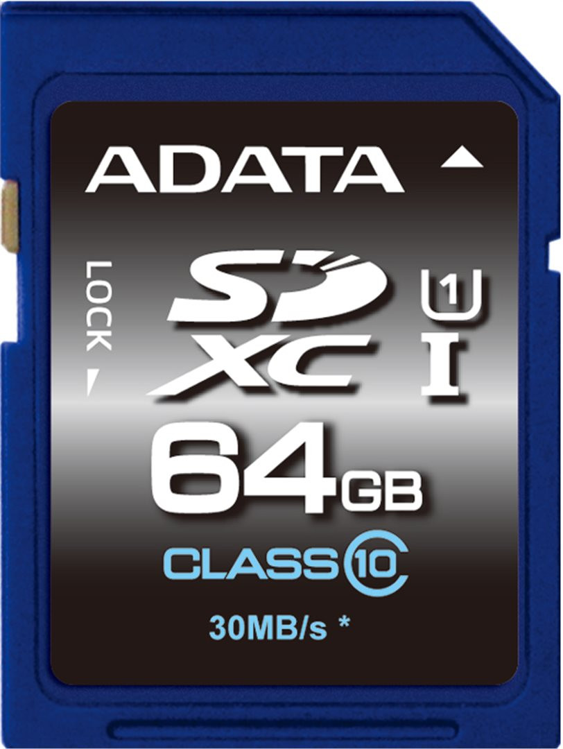 Levně ADATA/SDXC/64GB/50MBps/UHS-I U1 / Class 10