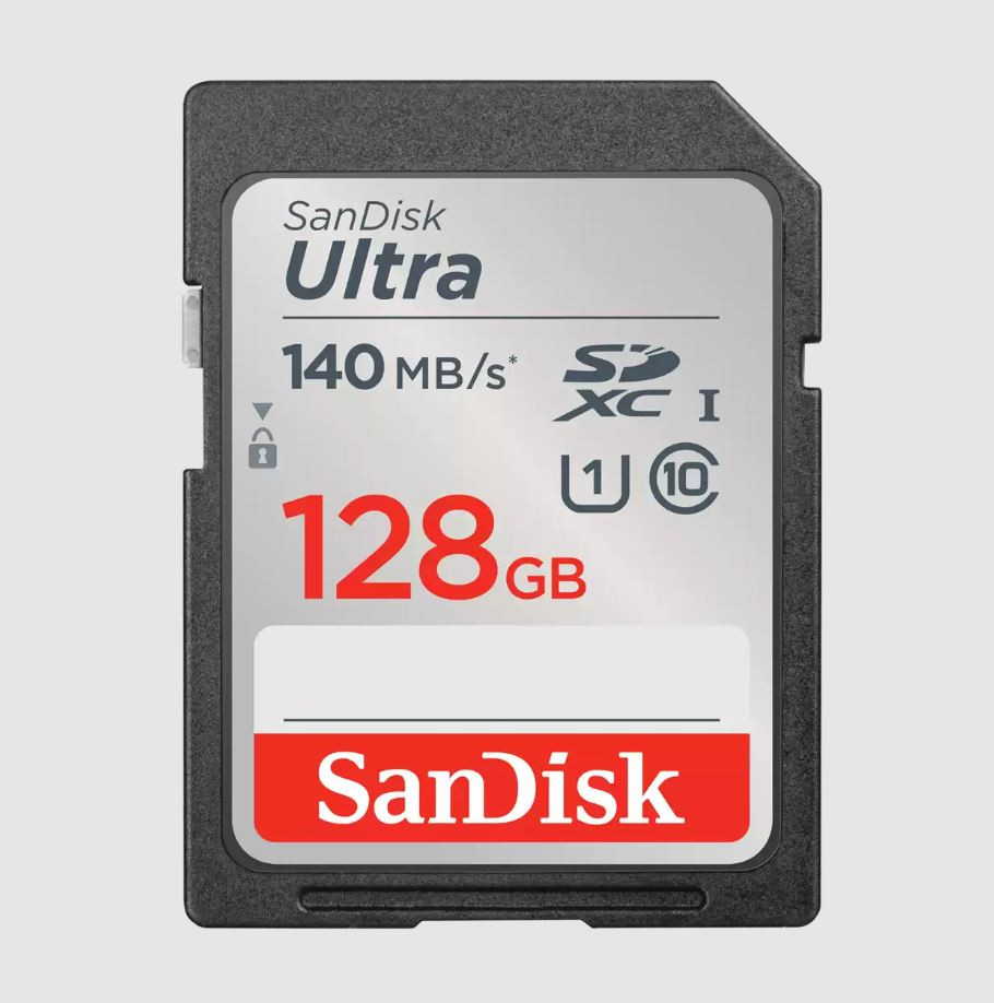 SanDisk Ultra/SDXC/128GB/140MBps/UHS-I U1 / Class 10/Černá