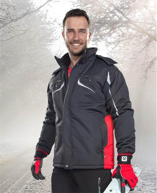Zimní bunda ARDON®PHILIP černo-červená | H8144/XL