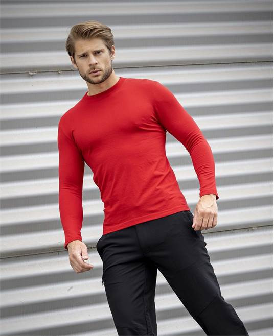 Tričko ARDON®CUBA s dlouhým rukávem červené | H13012/4XL