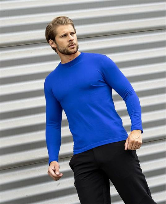 Levně Tričko ARDON®CUBA s dlouhým rukávem středně modrá royal | H13224/XL