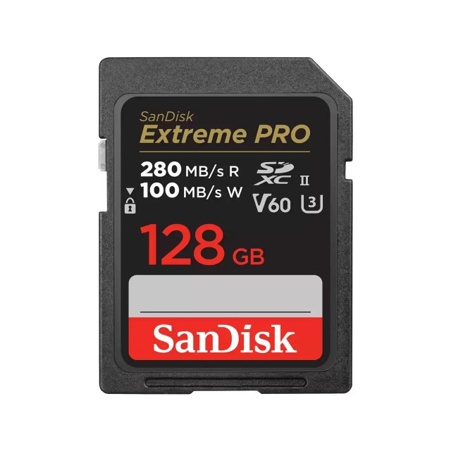 Levně SanDisk SDXC karta 128GB Extreme PRO (280 MB/s Class 10, UHS-II V60)