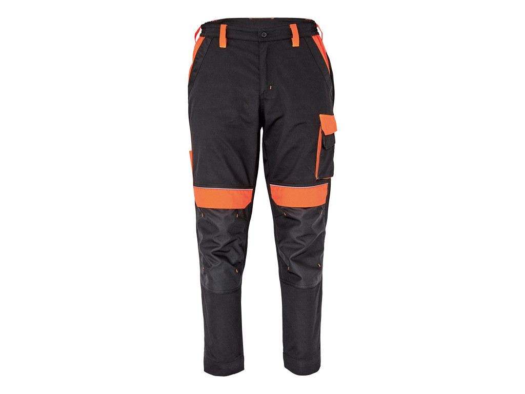 Levně MAX VIVO kalhoty pánské černá/oranžová 44