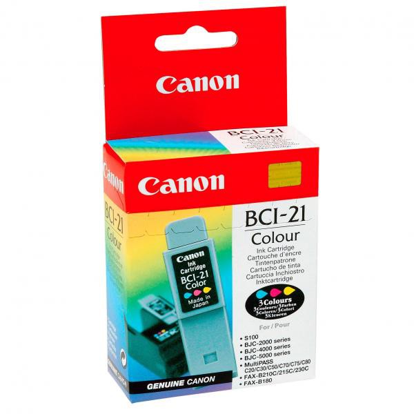 Levně CANON BCI-21 - originální cartridge, barevná