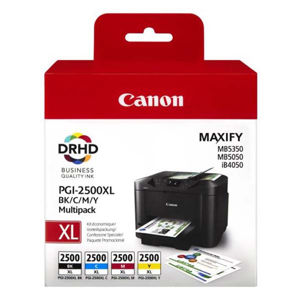 MultiPack Canon PGI-2500-XL - originální cartridge, černá + barevná, 71ml/3x19ml multipack