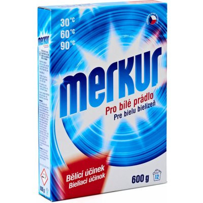 Levně Prací prášek Merkur na bílé 12praní 600g