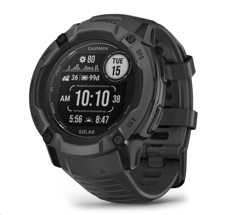 Levně Garmin GPS sportovní hodinky Instinct 2 2X Solar (Graphite)