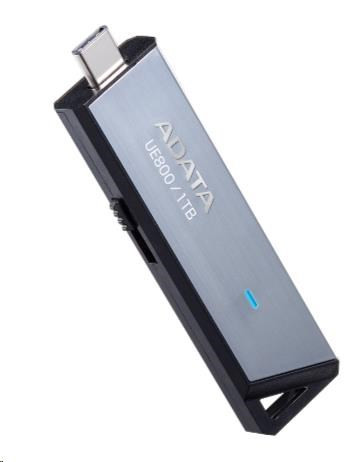 Levně ADATA Flash Disk 128GB UE800, USB 3.2 USB-C, Elite drive, šedá kov černá plast