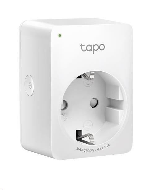 Levně TP-Link Tapo P100(1-pack)(EU) chytrá WiFi mini zásuvka (2300W, 10A, 2, 4 GHz, BT)