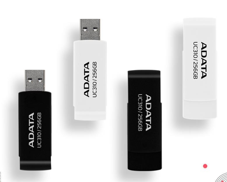 ADATA Flash Disk 64GB UC310, USB 3.2, černá