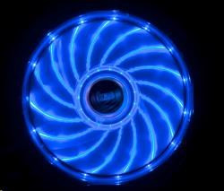 Levně AKASA ventilátor Vegas 120x120x25mm, 1200RPM podsvícený, 15xLED, modrý