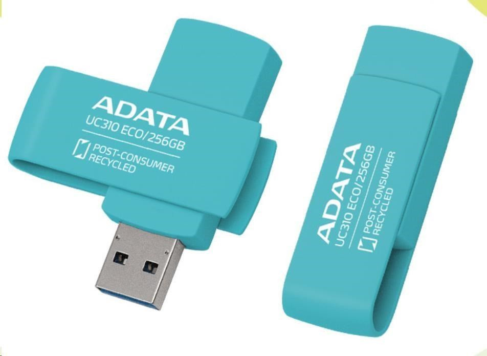 ADATA Flash Disk 256GB UC310E ECO, USB 3.2, modrá