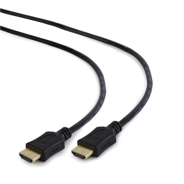 Levně GEMBIRD Kabel HDMI-HDMI 3m, 1.4, M/M stíněný, zlacené kontakty, CCS, ethernet, černý