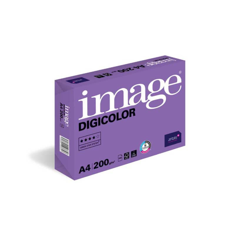 Levně Image Digicolor kancelářský papír A4/200g, bílá, 250 listů