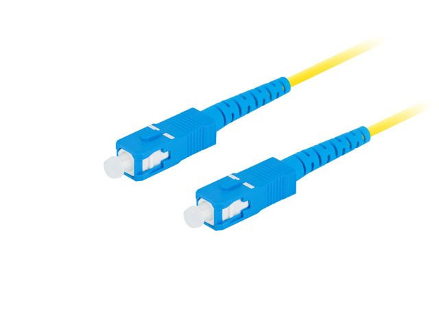 LANBERG optický patch cord SM SC/UPC-SC/UPC simplex 10m LSZH G657A1 průměr 3mm, barva žlutá