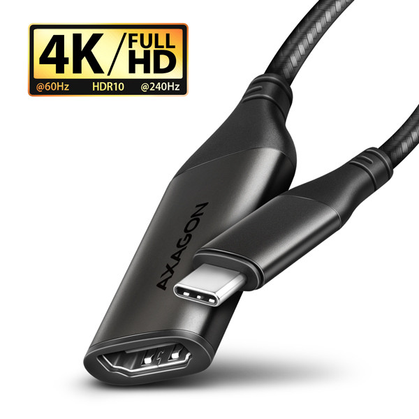 Levně AXAGON RVC-HI2M, USB-C -> HDMI 2.0a redukce / adaptér, 4K/60Hz HDR10