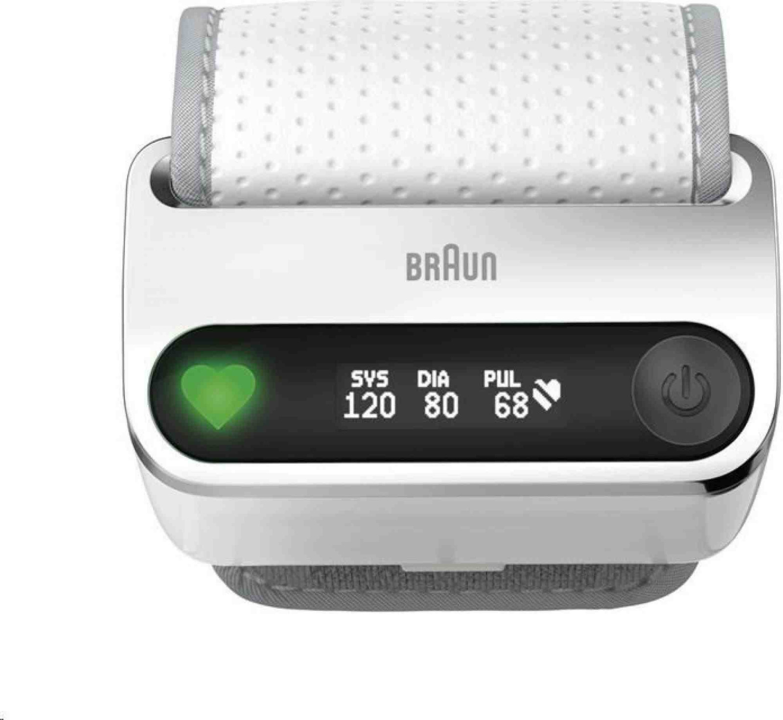 Levně Braun iCheck7 BPW 4500WE tlakoměr, na zápěstí, LCD displej, Bluetooth