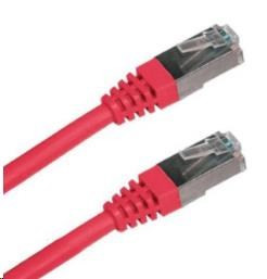 Levně XtendLan patch kabel Cat6A, SFTP, LS0H - 0, 5m, červený (prodej po 10 ks)