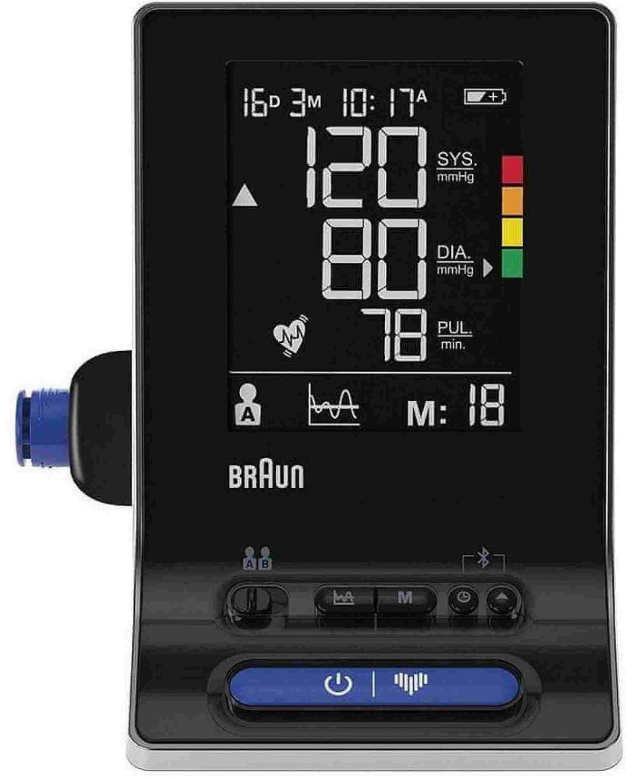 Levně Braun ExactFit 5 CONNECT BUA6350 tlakoměr na paži, detekce arytmie, LCD displej, Bluetooth