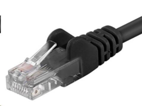 PremiumCord Patch kabel UTP RJ45-RJ45 CAT6 0.25m černá