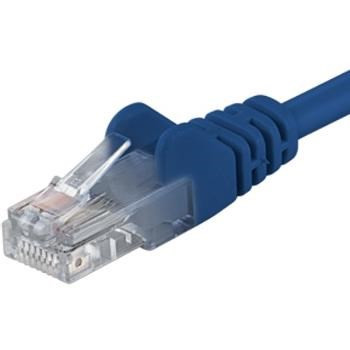 Levně PremiumCord Patch kabel UTP RJ45-RJ45 CAT6 0.25m modrá