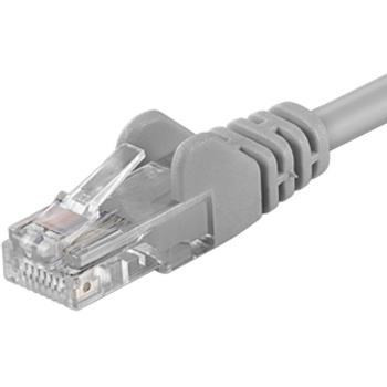 PremiumCord Patch kabel UTP RJ45-RJ45 CAT6 1, 5m šedá
