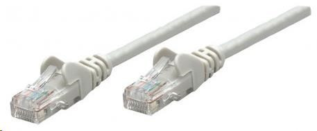 Intellinet patch kabel, Cat6 Certified, CU, UTP, PVC, RJ45, 10m, šedý