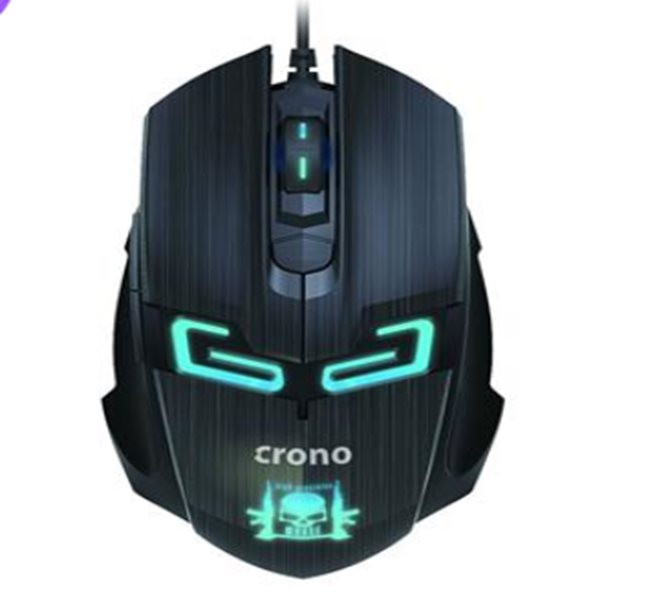 Levně Crono CM647 - optická herní myš, USB konektor, rozlišení 800/1200/1600 DPI , modré podsvícení